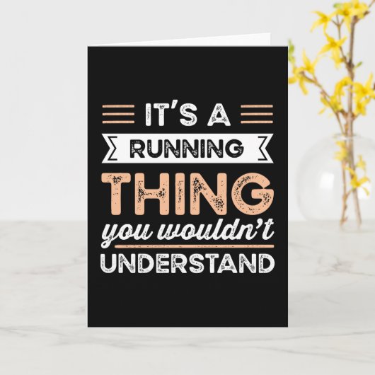Het is een hardloopding, leuk hardloopcadeau kaart (Gele Bloem)