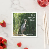 Het is een Heron Ding Servet (Insitu)