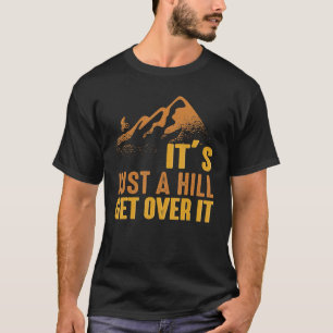 Het is een heuvelgebergte met fietsen Mannen W T-shirt