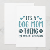 Het is een hond-mam-ding bedankkaart (Voorkant / Achterkant)