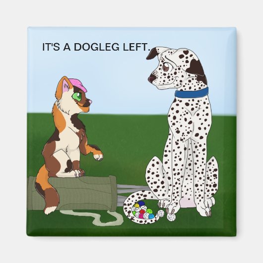 HET IS EEN HONDENBEEN LINKS MAGNEET (Voorkant)