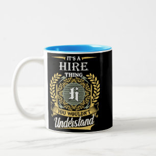 Het is een huurding dat je niet kunt begrijpen tweekleurige koffiemok