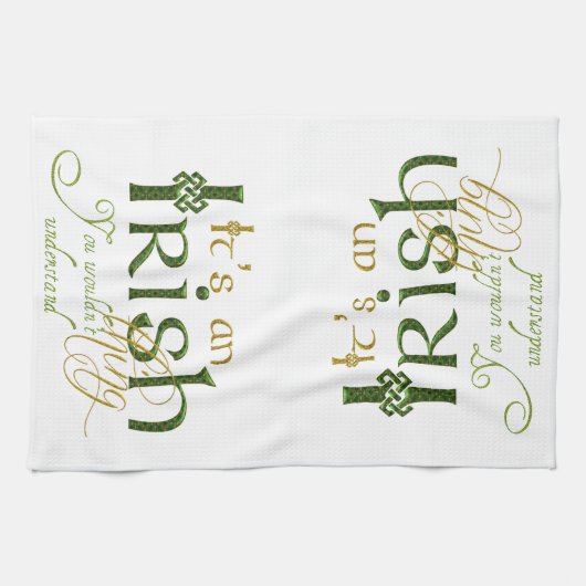 Het is een Iers ding Theedoek (Horizontaal)