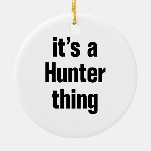 Het is een jager ding keramisch ornament (Achterkant)