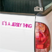 Het is een Jersey Thing Bumpersticker (Op Truck)