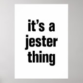 het is een jester ding poster (Voorkant)