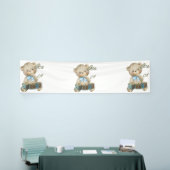 Het is een jongen 2.5x10 Vinyl banner (Beurs)
