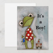 Het is een jongen! - Aankondiging van geboorte (Voorkant / Achterkant)