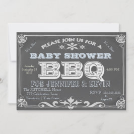 Het is een Jongen - Baby Shower Bar B Que Kaart