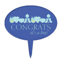 Het is een jongen! Baby shower Cake Topper
