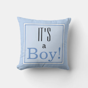 Het is een jongen! Baby shower Keepomwille Pillow Kussen