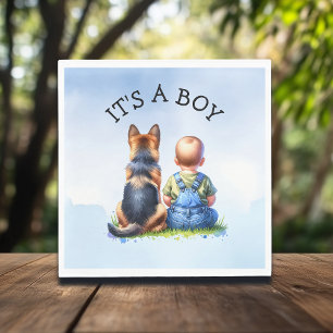 Het is een jongen! BABY SHOWER Servet