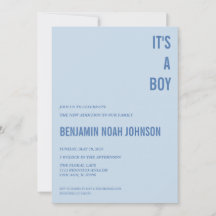 Het is een jongen Baby Shower Uitnodiging