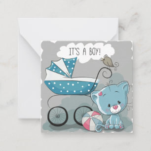 Het is een jongen/Baby shower uitnodiging