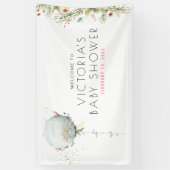 Het is een jongen | Baby shower Welkomstbanner Spandoek (Verticaal)