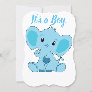 Het is een jongen, Baby, Zwangerschap, Aankondigin Kaart