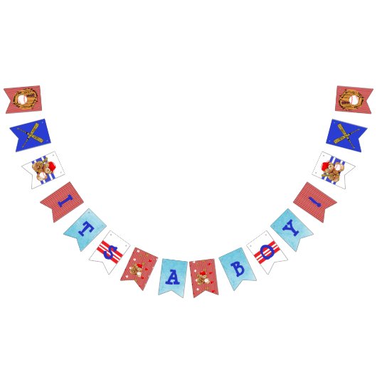 Het is een Jongen Baseball-Baby shower Banner (Alle)
