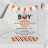 Het is een jongen! Basketball ThMED Co-ed Baby sho