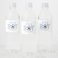 Het is een jongen! Blauw Voetbal Baby shower