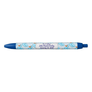 Het is een Jongen Blue Duck Pens Zwarte Inkt Pen
