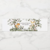 Het is een jongen, bosbeesten waterfles etiket (Enkel label)