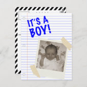 Het is een jongen briefkaart (Voorkant / Achterkant)