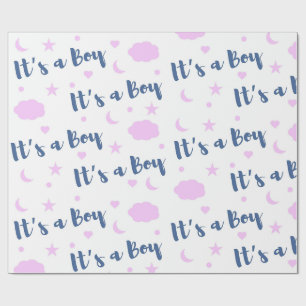 Het is een jongen! cadeaupapier