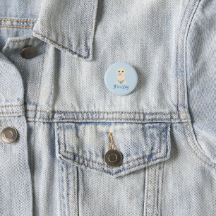 Het is een Jongen Citaat in Blauw Ontwerp Ronde Button 3,2 Cm