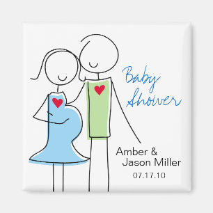 Het is een jongen, Coed Baby shower Magnet Favors Magneet