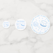 Het is een Jongen Geslacht Confetti (Achterkanten)