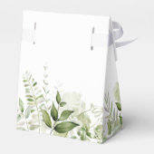 Het is een jongen groene gebladerte stoffig blauwe bedankdoosjes (Achterkant)