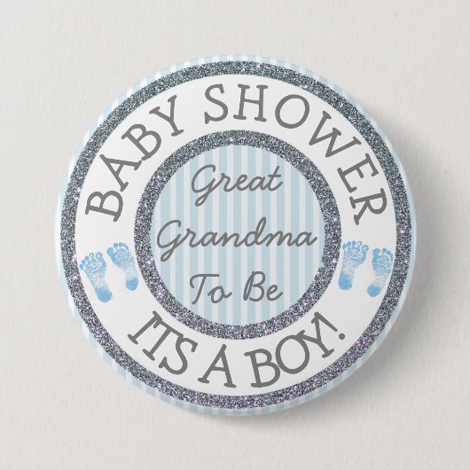 Het is een jongen, groot oma om Baby shower Button (Voorkant)