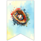 Het is een jongen | honkbal Baby shower Vlaggetjes (Eerste vlag)