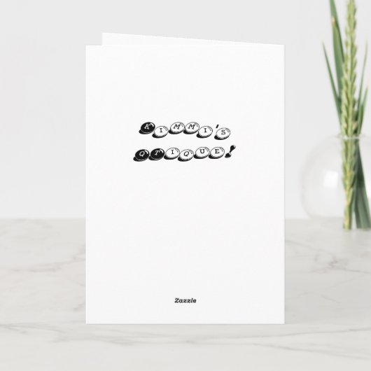 "Het is een jongen!" kaart (Achterkant)