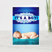 "Het is een jongen!" kaart (Voorkant)