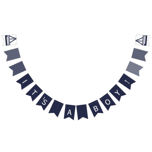 Het is een jongen marinesynastie vlaggetjes (Alle)