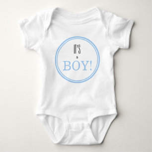 Het is een jongen! Modern Blue Baby Gender onthull Romper