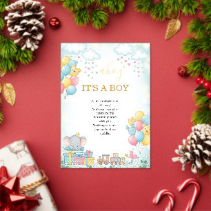 Het is een jongen Mooie baby shower uitnodigingska Acryl Uitnodigingen