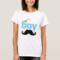 Het is een Jongen Mustache Baby shower Moederschap