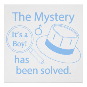 Het is een jongen! Mystery opgelost Perfect Poster