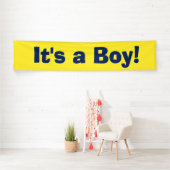 Het is een jongen - Nieuwe baby jongen geboorte aa Spandoek (Insitu)