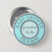 Het is een jongen, oma om Baby shower Button te zi (Voorkant /achterkant)