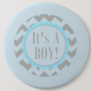 Het is een jongen ronde button 6,0 cm