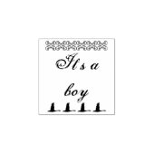 Het is een jongen rubber stempel (Afrduk)