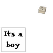 Het is een jongen rubber stempel (Gestempeld)