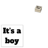 Het is een jongen rubber stempel (Gestempeld)