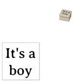 Het is een jongen rubber stempel (Gestempeld)