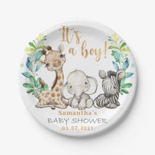 Het is een jongen! Safari Baby shower Bord
