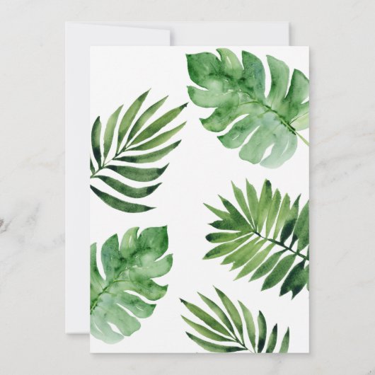 Het is een Jongen Safari Baby shower Uitnodiging (Achterkant)