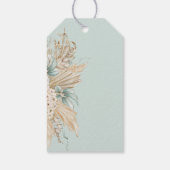 Het is een jongen Safari Theme Lion Baby shower Cadeaulabel (Achterkant)